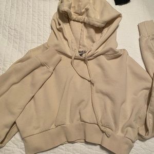 Cropped forever 21 hoodie